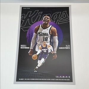 Sacramento Kings Russell Westbrook Poster